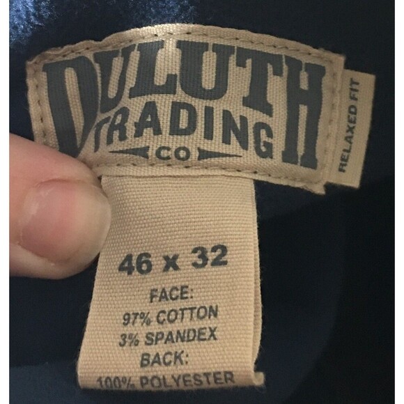 Duluth Trading Co Pants Men's Size 46 x 32 Flex Fire Hose Fleece Lined Heavy - Picture 7 of 7